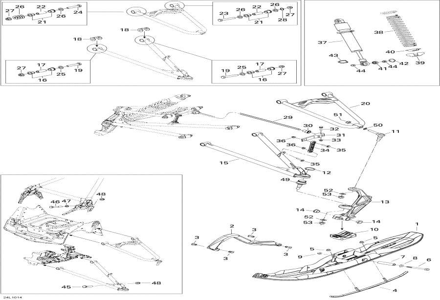 ��������� lynx  - Front Suspension And Ski