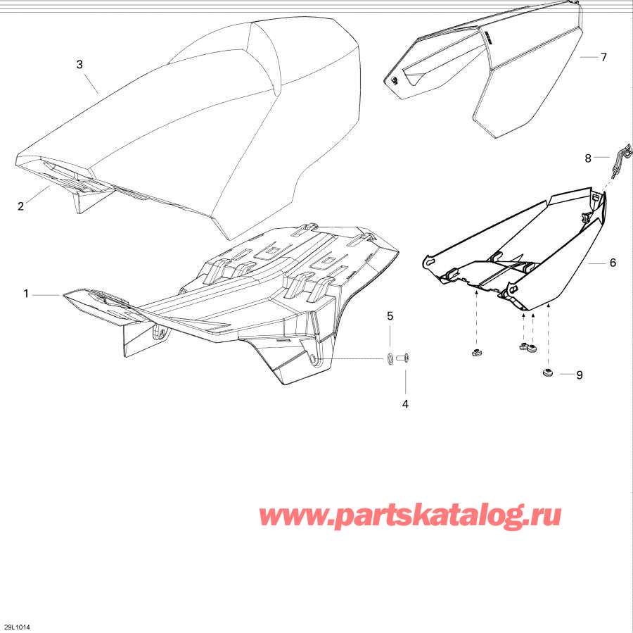 Snowmobiles Lynx  -  / Seat