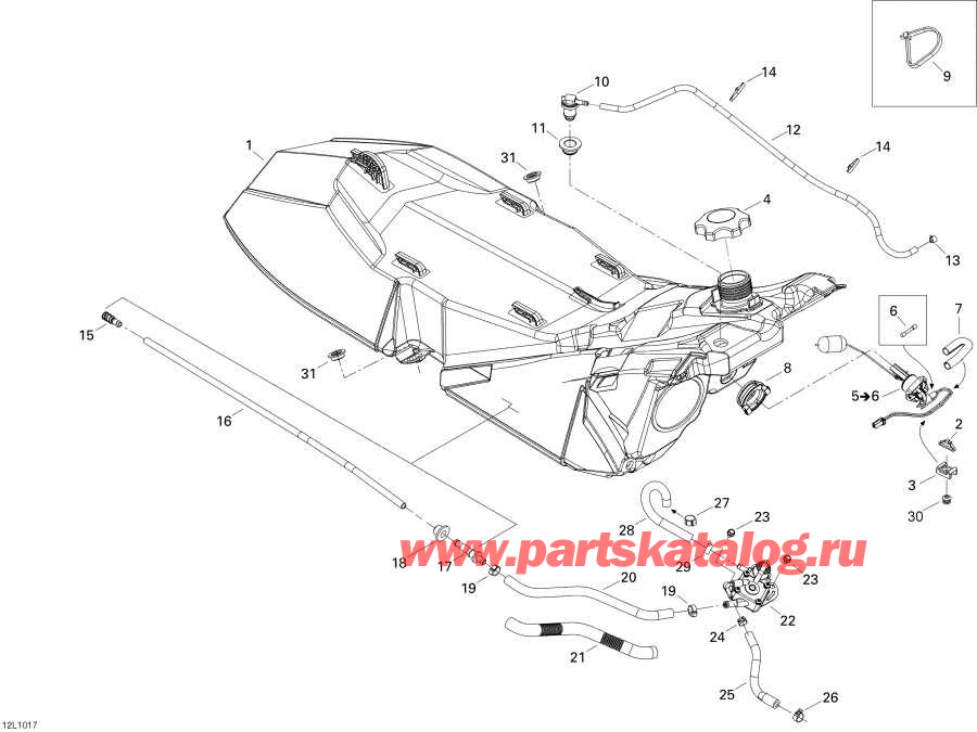 Snow mobile Lynx  - Fuel System /  