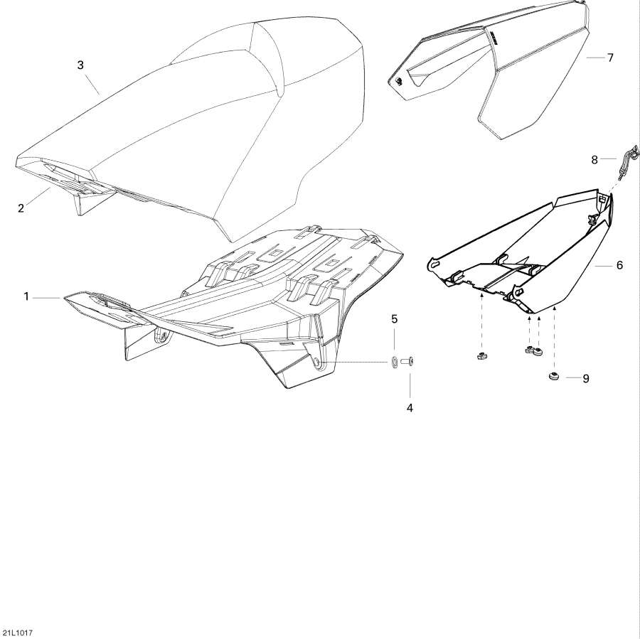 Snowmobile Lynx  -  - Seat