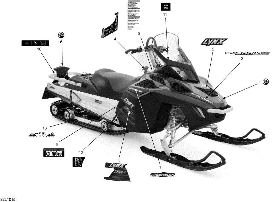 Snowmobile lynx  - 