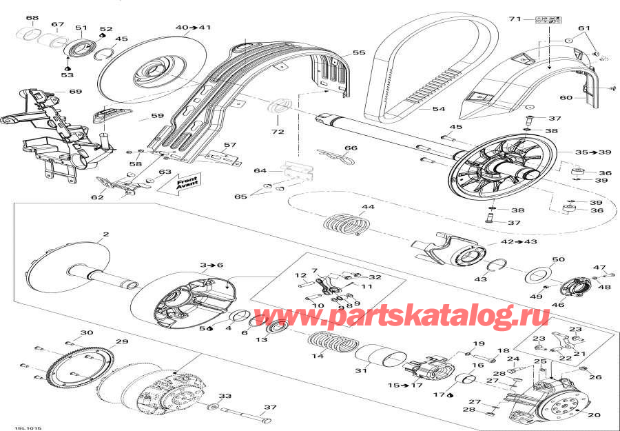 Snowmobiles lynx  - Drive System