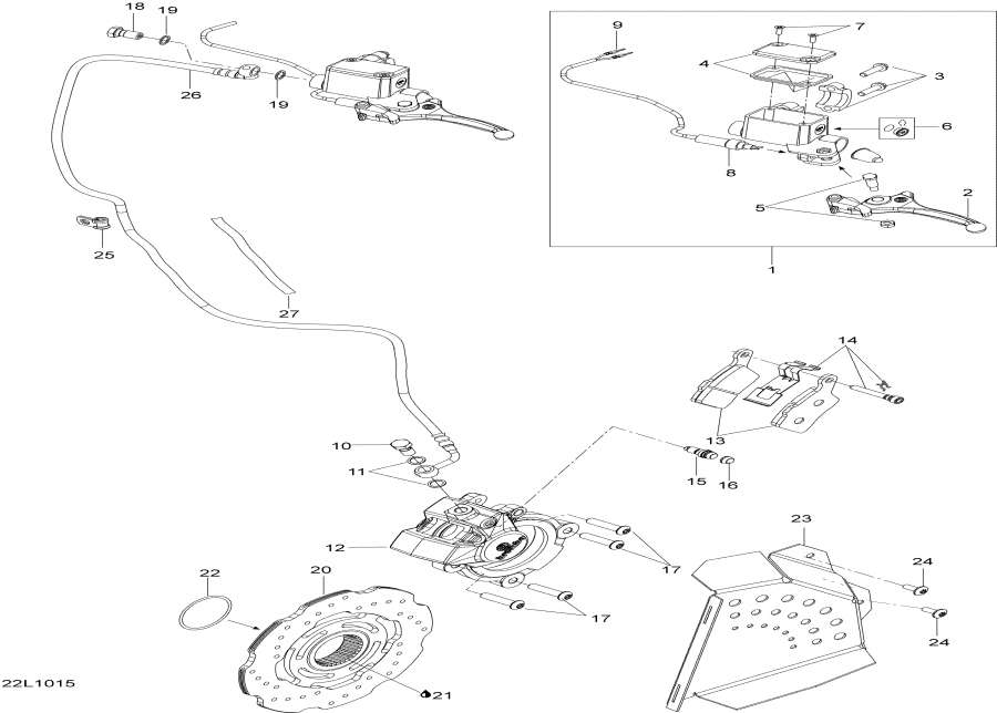 Snow mobile lynx  - Hydraulic ,Hydraulic Brake