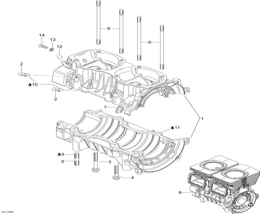 Snowmobile   -  ,Crankcase