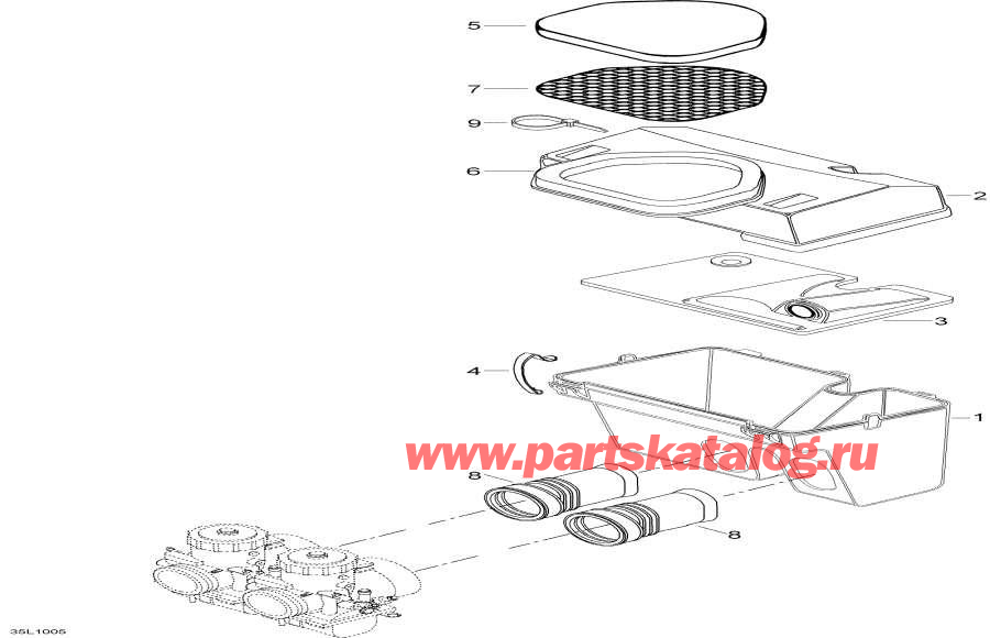 Snow mobile Lynx  - Air  - Air Silencer