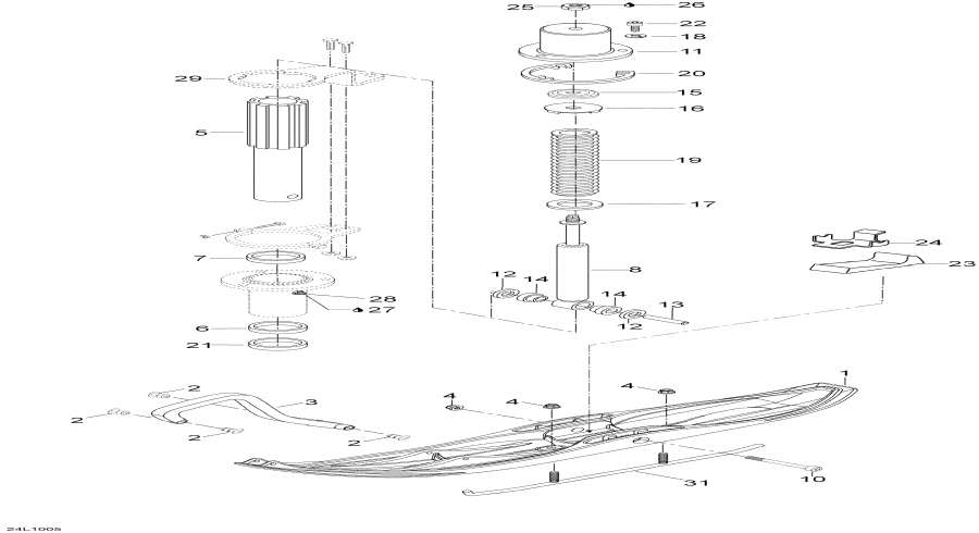 Snow mobile Lynx  -     - Front Suspension And Ski