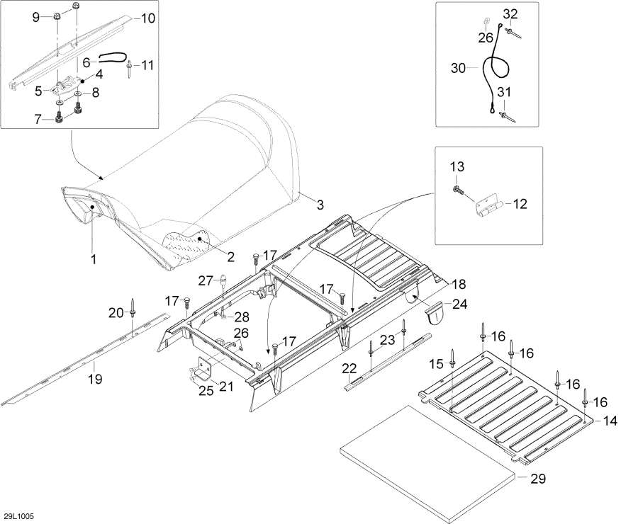 Snowmobiles lynx  - Seat - 