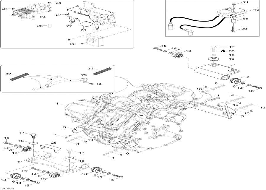 Snowmobiles Lynx  - Engine And Engine Support