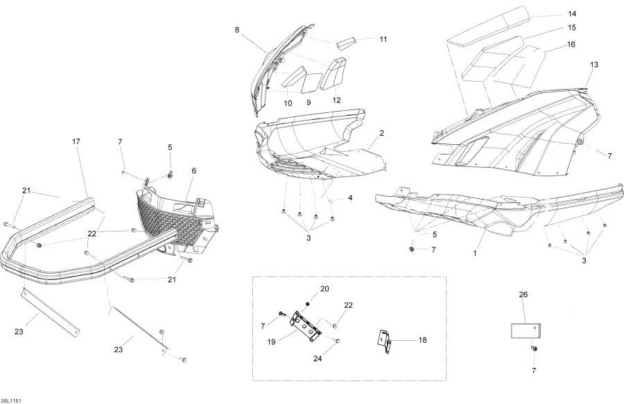 Snowmobile Lynx  -   - Bottom Pan