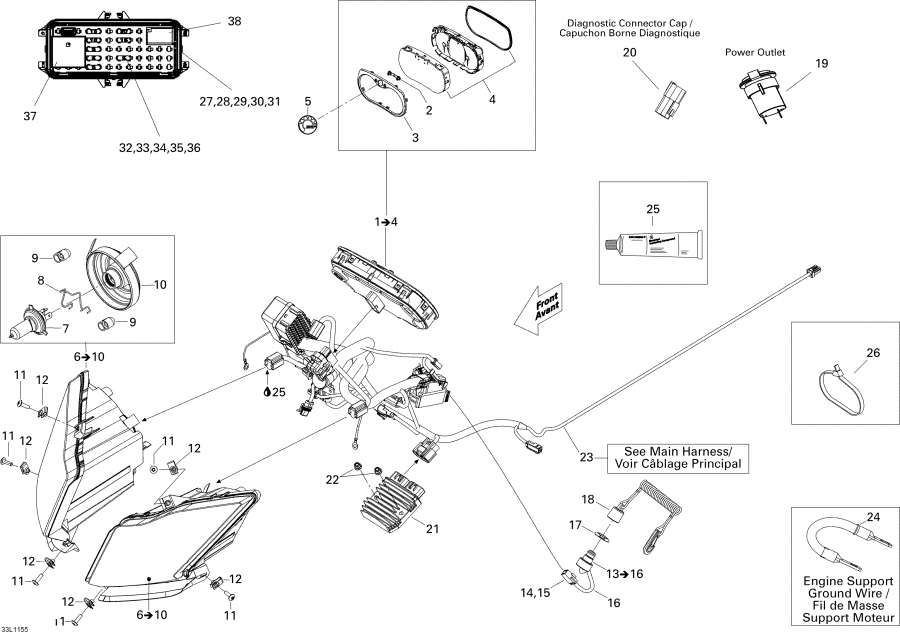 Snowmobiles Lynx  - Electrical System /  System