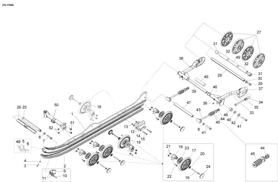 Snow mobile lynx  - ������ ��������,Rear Suspension