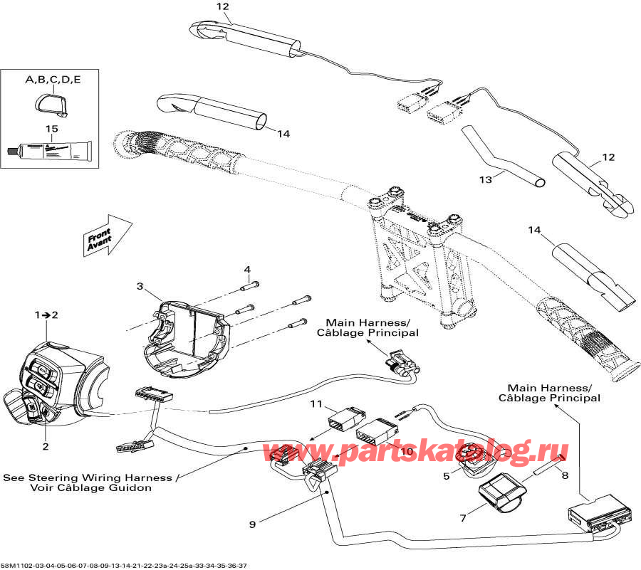 Snow mobile   -  ,   - Electrical Accessories, Steering