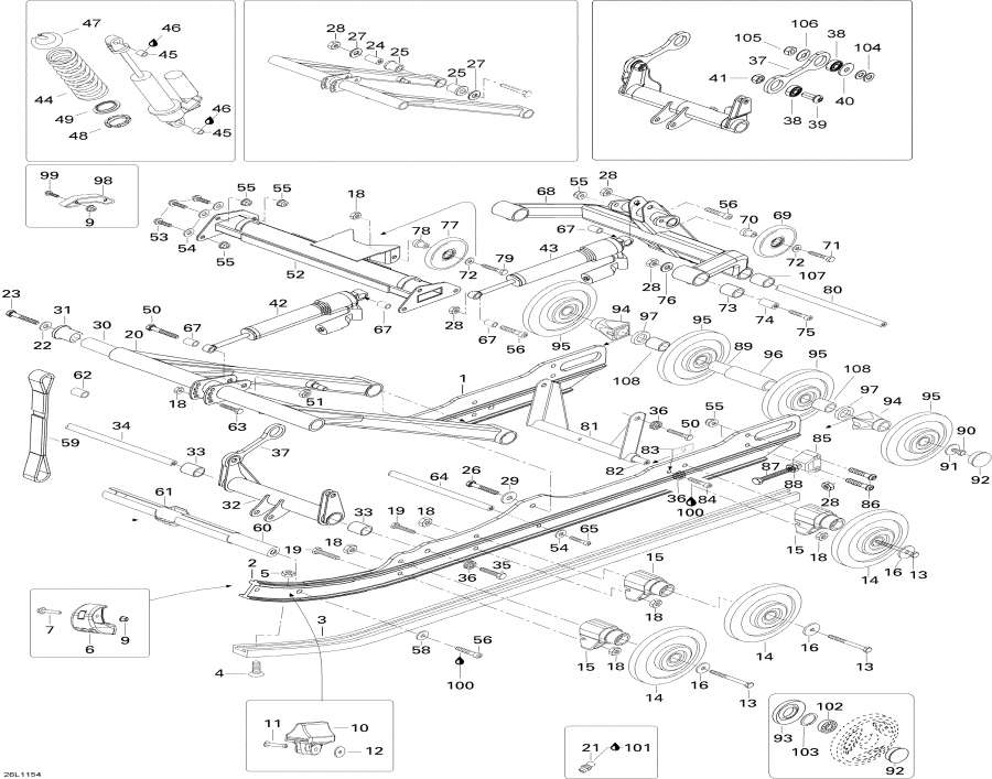  lynx  - Rear Suspension /  