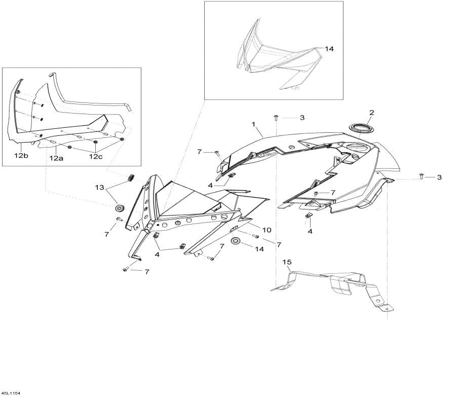 Snowmobiles Lynx  - Windshield And Console /    Console