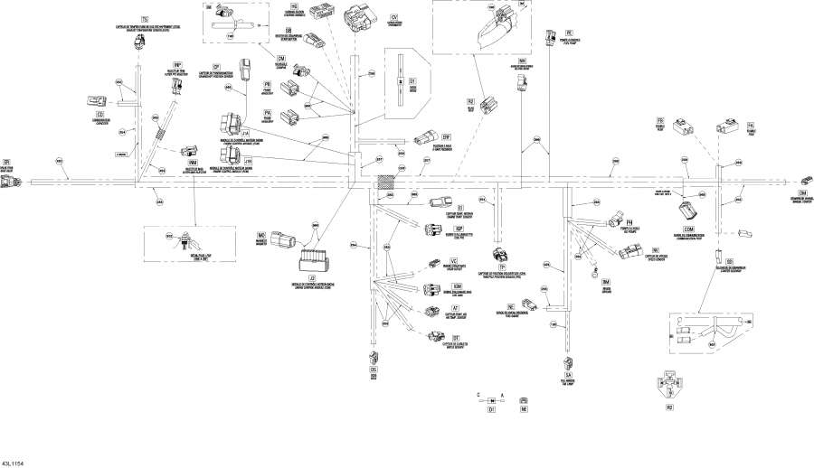 �������� �����  - Electrical Harness 600hoetec - ��������� - ���� �������� 600hoetec