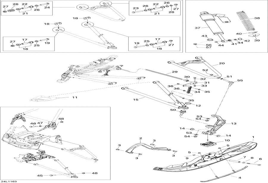 Snowmobiles �����  - Front Suspension And Ski - �������� �������� � ����