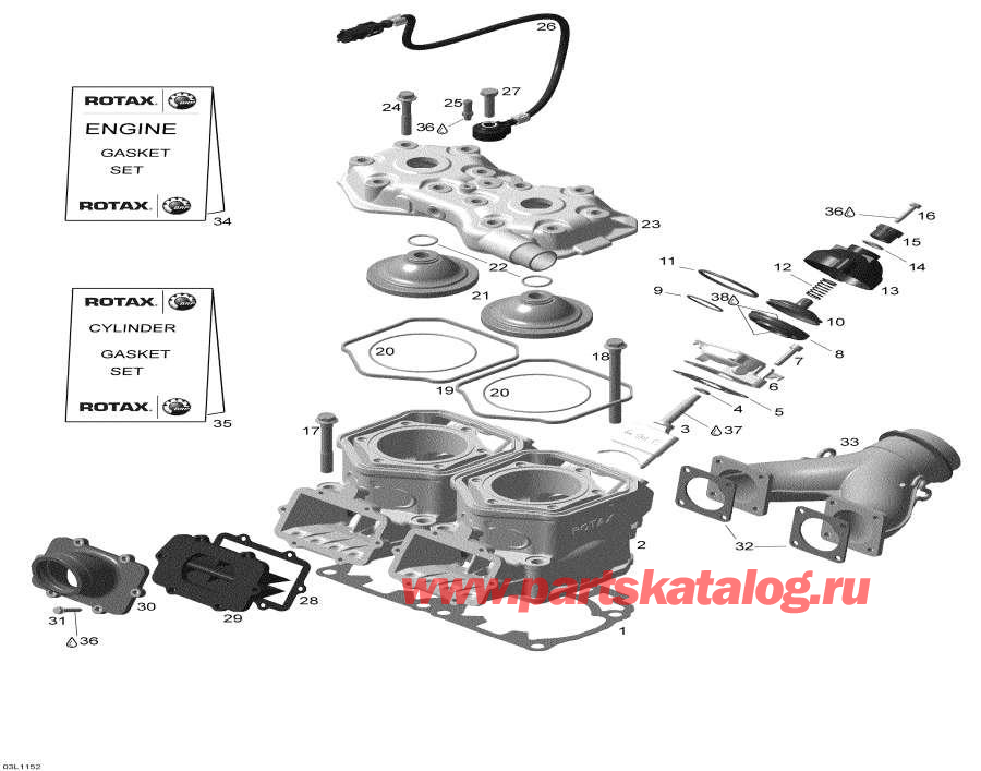 Snowmobile lynx  -     / Cylinder And Reed Valve