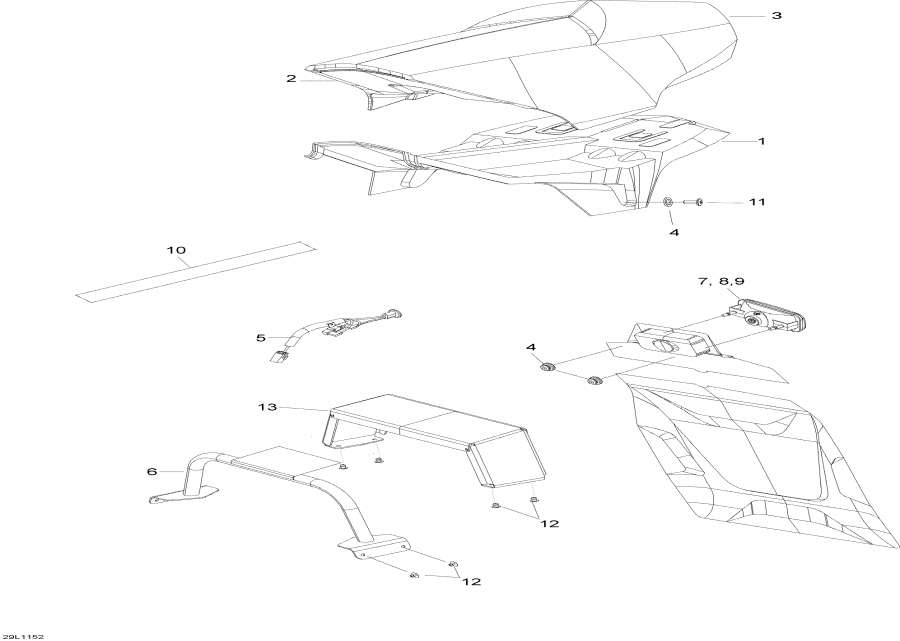 Snowmobiles lynx  - Seat / 