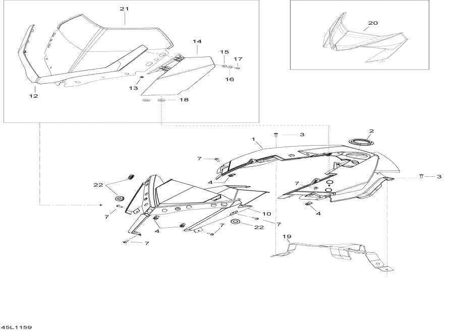 Snowmobiles Lynx  -    Console - Windshield And Console