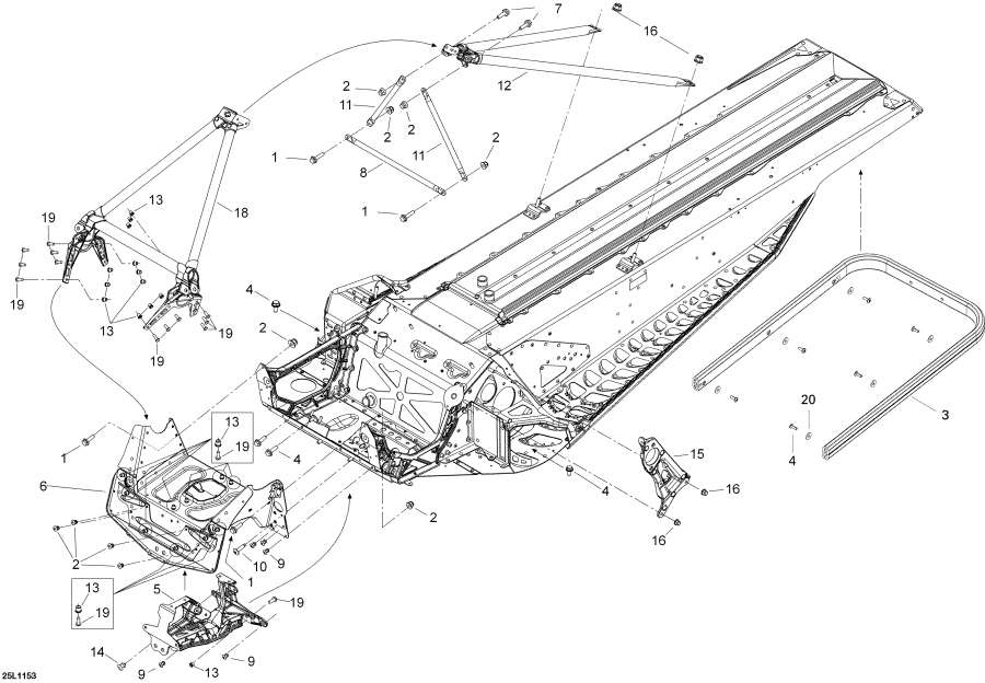 Snow mobile lynx  - Frame And Components