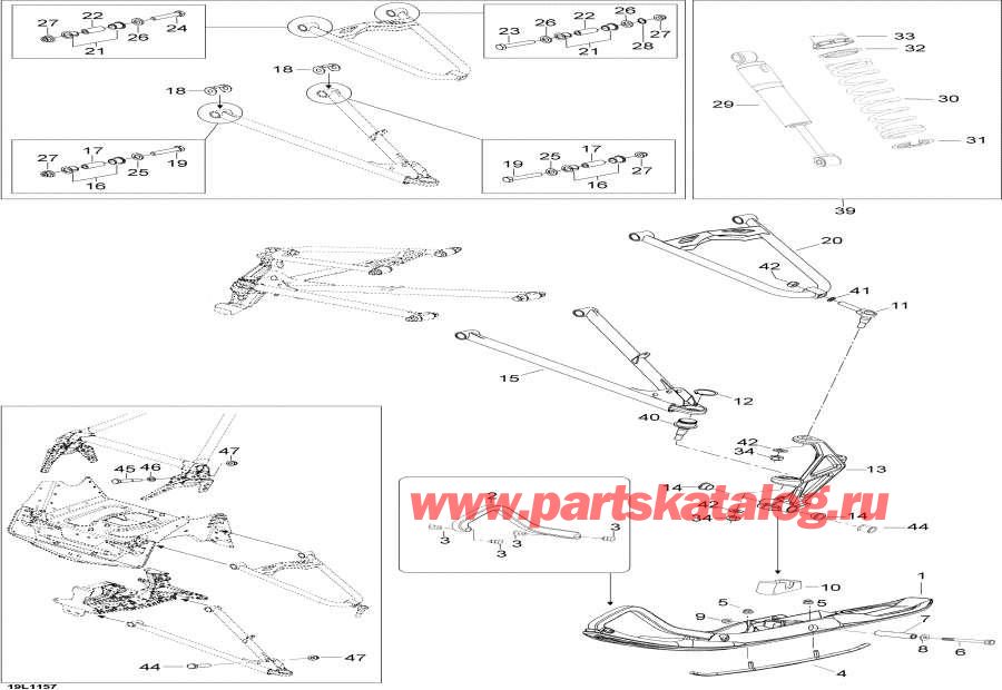  lynx  - Front Suspension And Ski /    