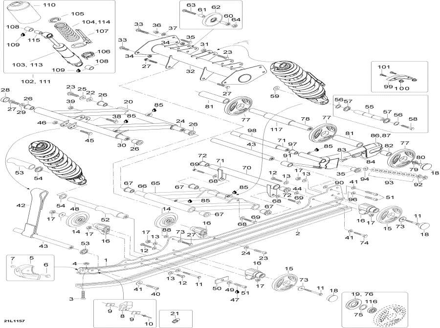 Snow mobile   - Rear Suspension