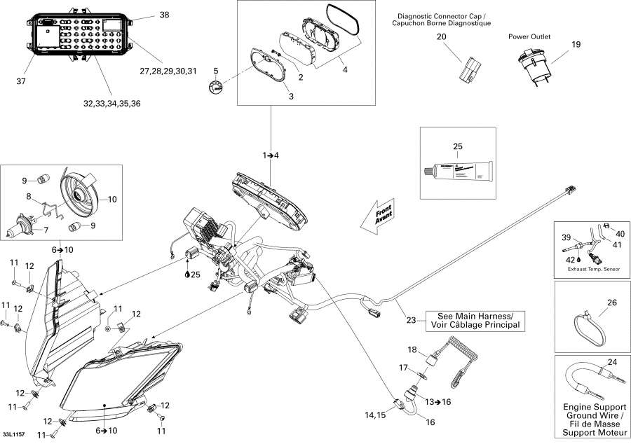 Snow mobile lynx  - Electrical System