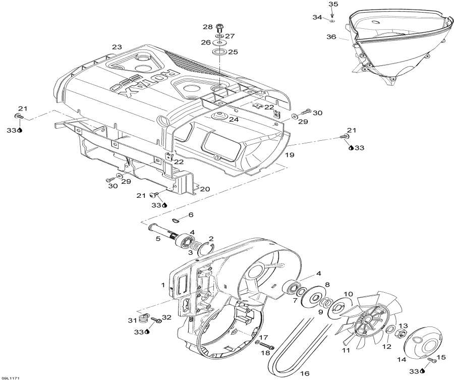 Snowmobiles   - Fan Housing / Fan 