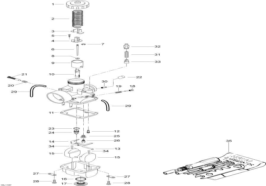 Snow mobile lynx  - Carburetor