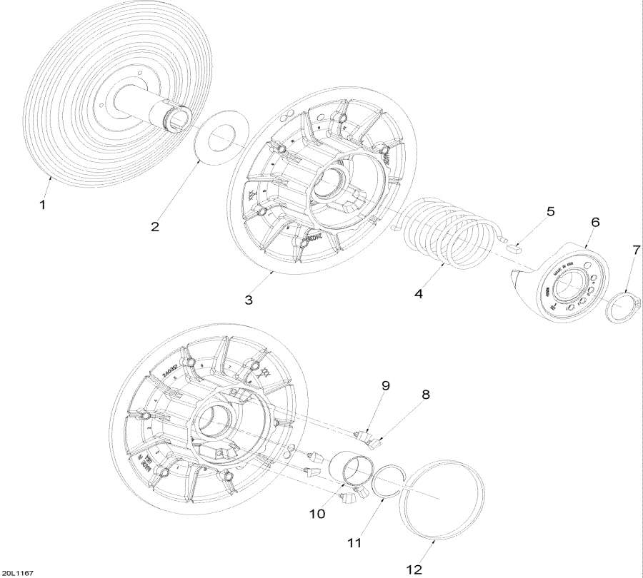 Snowmobile Lynx  -   / Driven Pulley