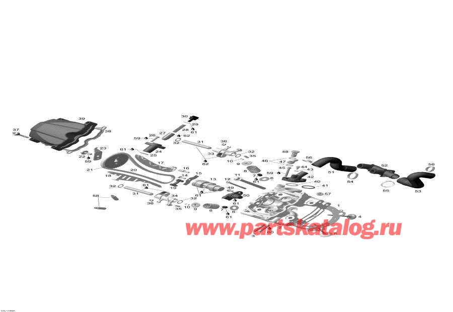 Snowmobiles   - Cylinder Head Front /    Front