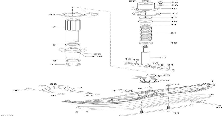    -    ,Front Suspension And Ski