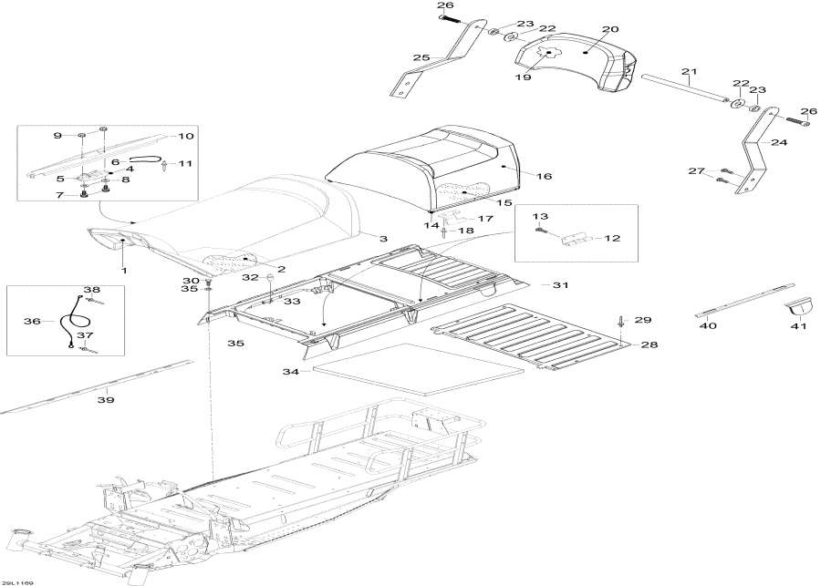 Snowmobile   - Seat - 