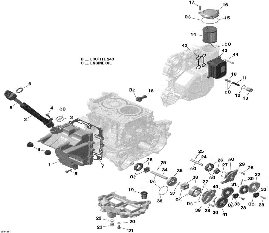 Snowmobile lynx  -   - Engine Lubrication