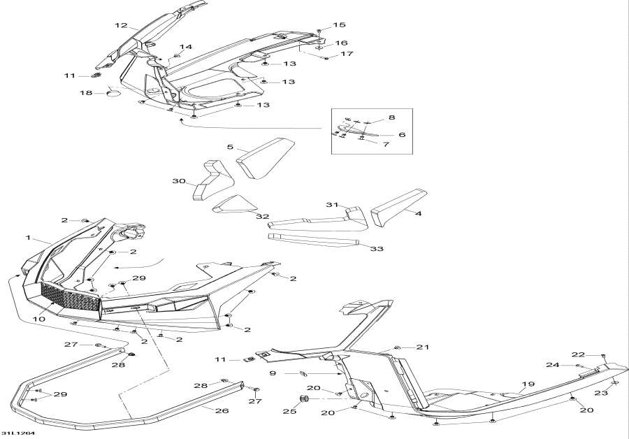 Snowmobiles lynx  -   - Bottom Pan