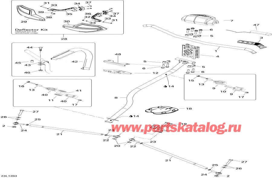 Snowmobile Lynx  - Steering System