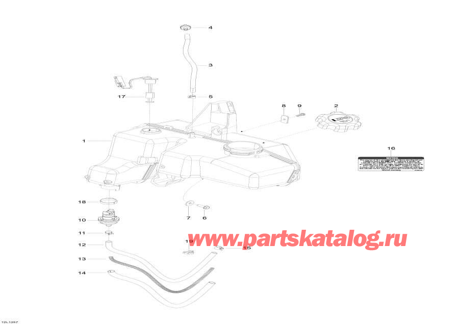 Snowmobile lynx  - Oil System