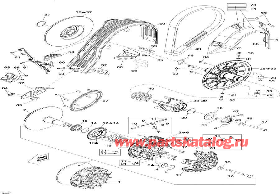 Snowmobiles   -  System - Pulley System