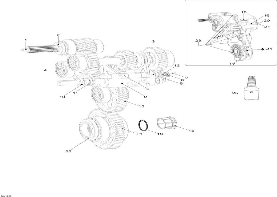 Snow mobile Lynx  - Transmission / �����������