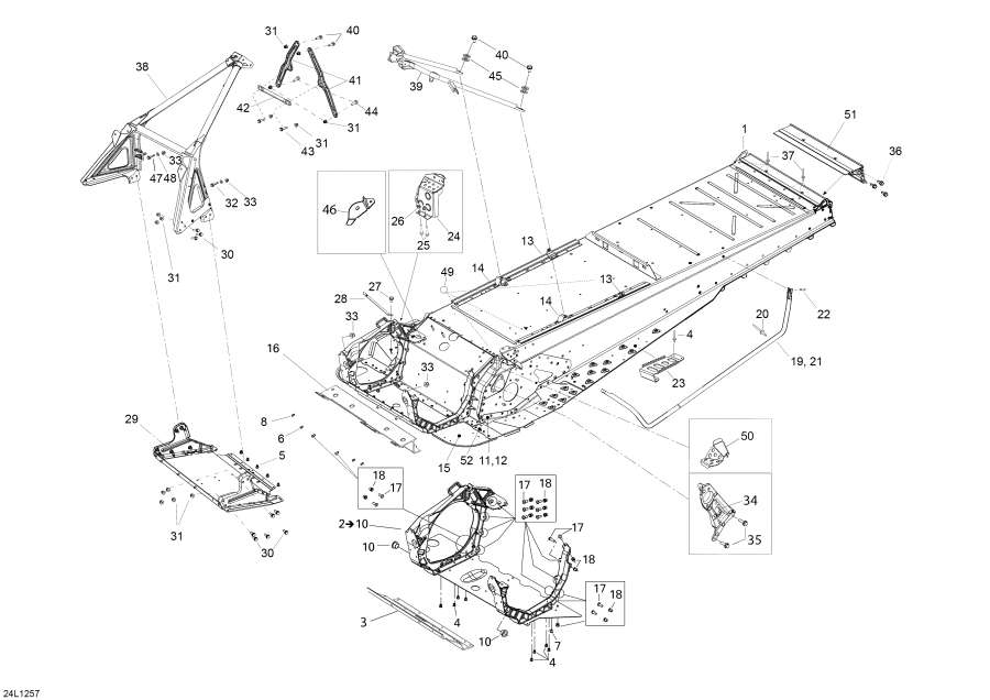 Snowmobile lynx  -  - Frame