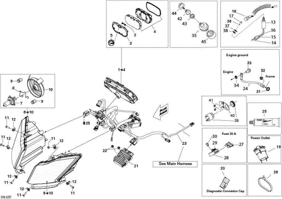 Snowmobiles lynx  - Electrical System