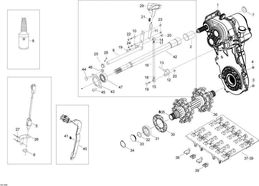 Snow mobile Lynx  - Drive System / Drive System