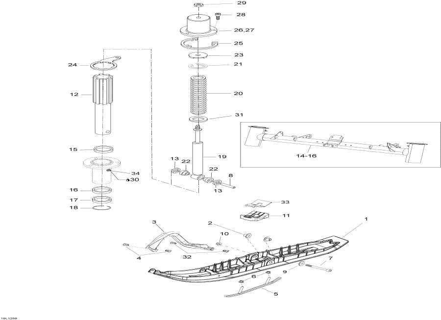  lynx  - Front Suspension And Ski