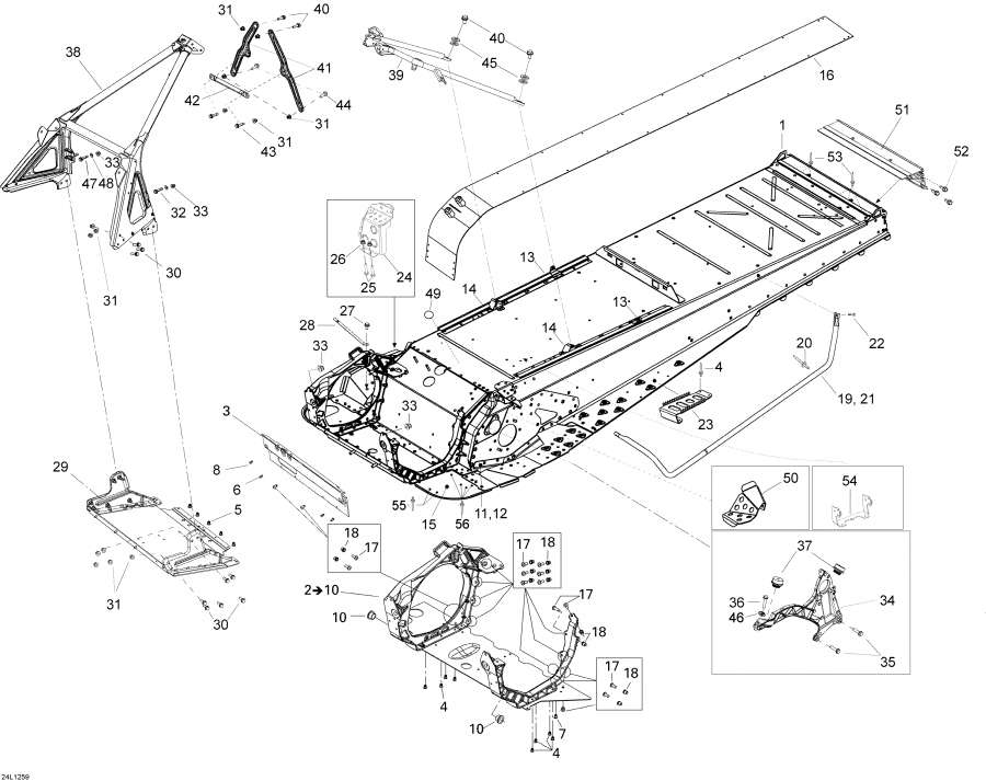 Snowmobiles Lynx  -  - Frame