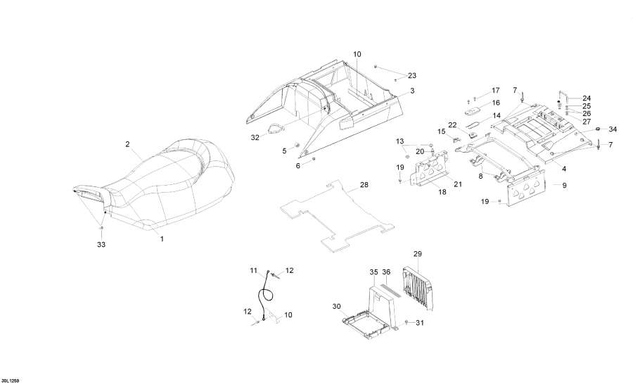 Snowmobile   - Seat / 