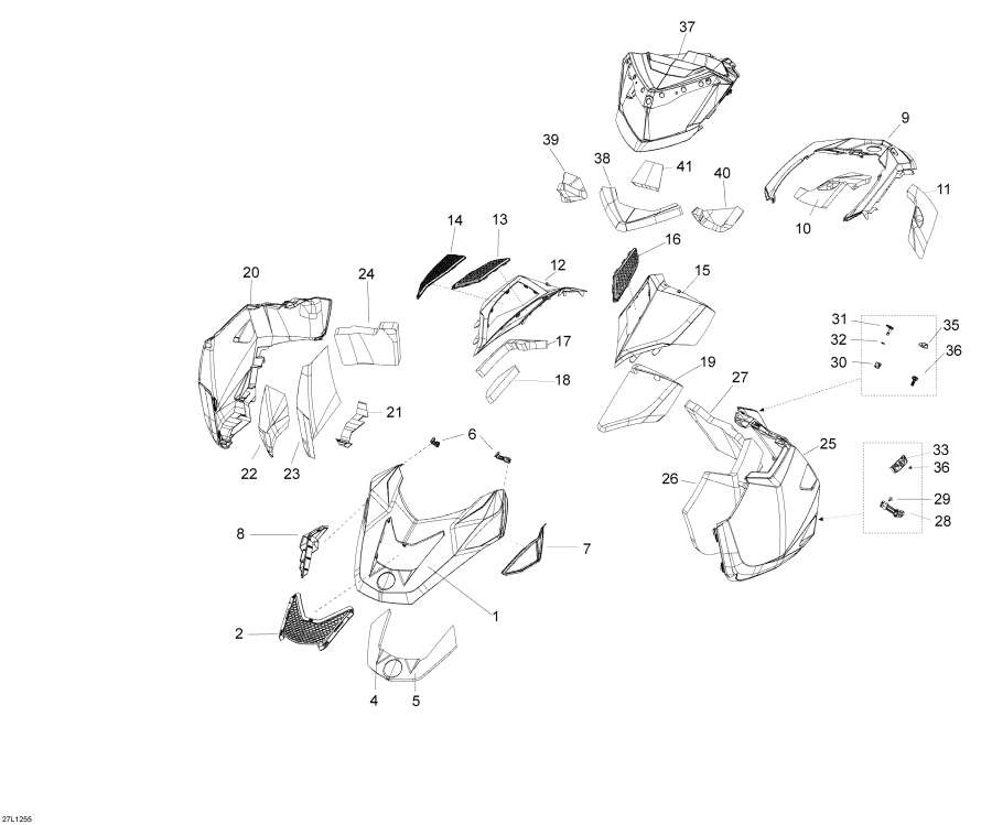 Snowmobiles Lynx  - Hood - Hood