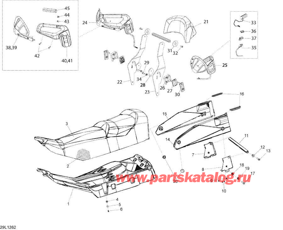 Snowmobile Lynx  - Seat / 