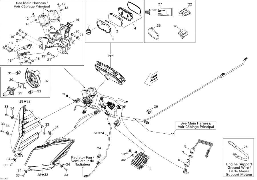 Snowmobiles lynx  -  System