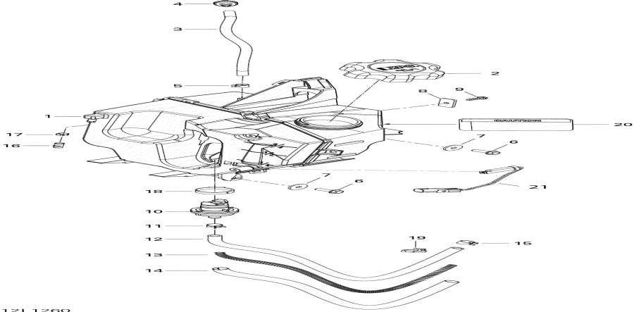 Snow mobile Lynx  - Oil System / Oil System