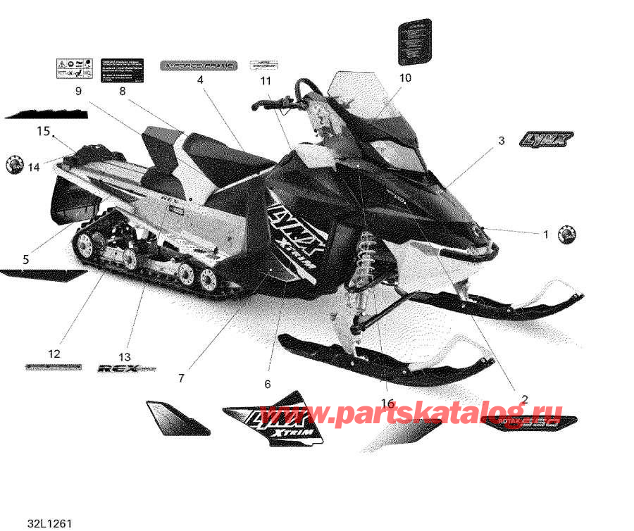 Snowmobiles   -  - Decals